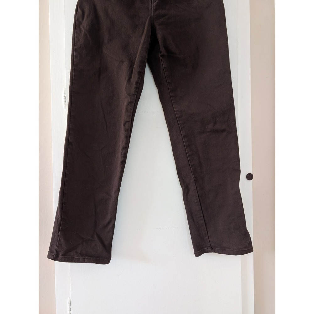Gloria Vanderbilt Amanda Jeans Womens 10 Brown High Rise Tapered Stretch Denim - Picture 9 of 9